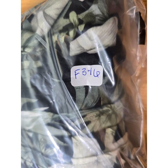 Vtg TEDDI Woman Maxi Dress Sz 22W Floral Boho Beach Tropical Pintucked Tie Waist - Picture 9 of 12